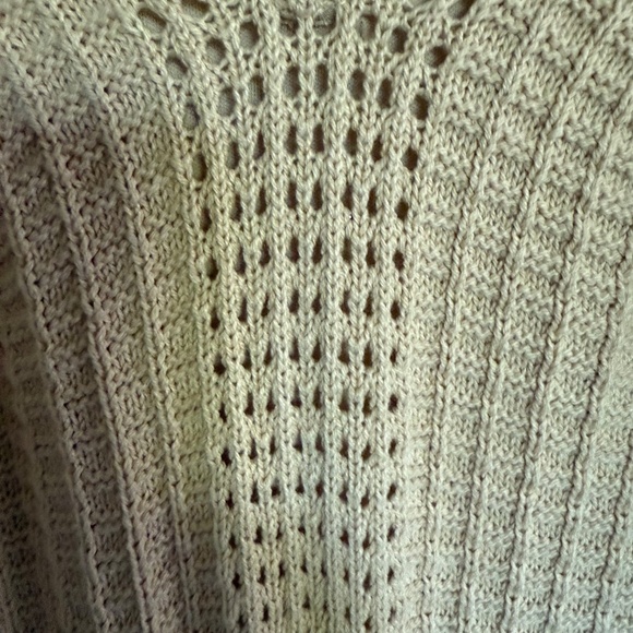 Freshman 1996 Beige Stretchy Crochet Knit Midi Dress Sleeveless Size XS‎ - Picture 3 of 12